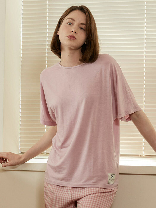 여성 GND 스탠다드 티셔츠 핑크