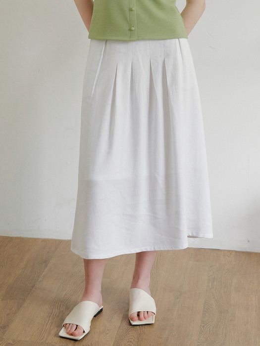 monts 1486 Box Pleated skirt (white)