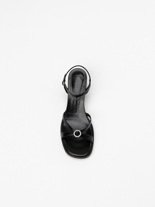 Sylaris Sandals in Textured Black