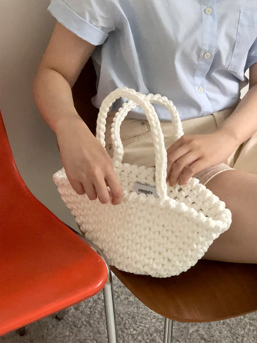 Basket bag (white)
