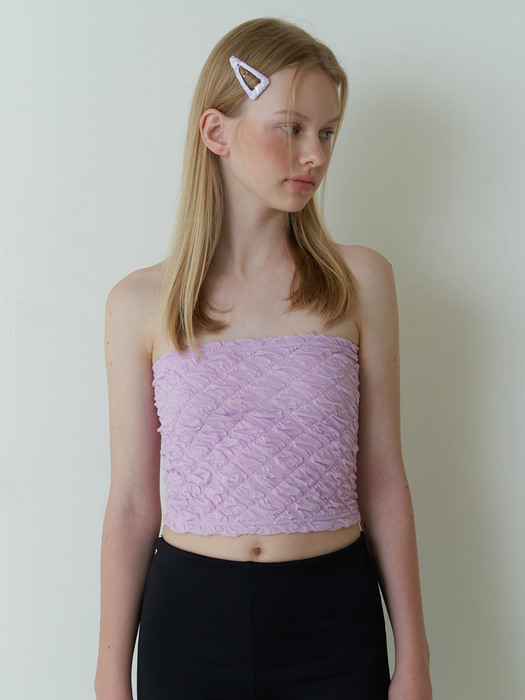 petal tube top - lilac purple