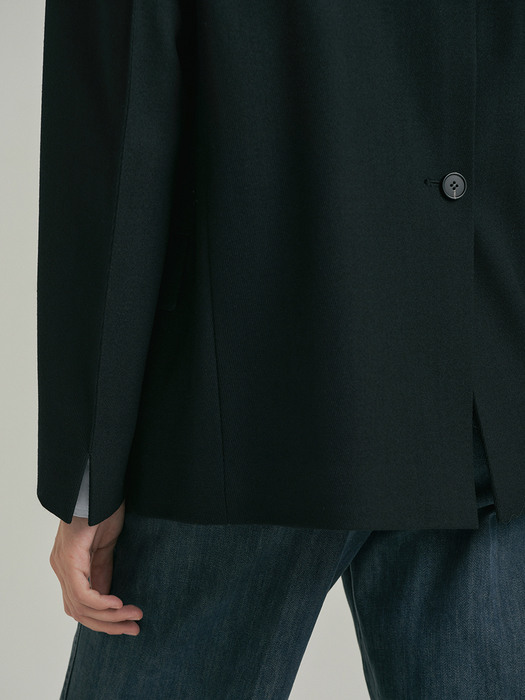 3-Button Wool Jacket_BLACK