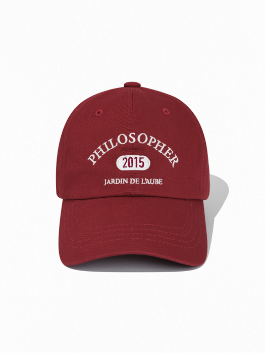 A PHILOSOPHER BALL CAP_RED