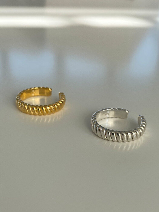 [925 silver] Cinq.silver.159 / fringe ring (2 color)