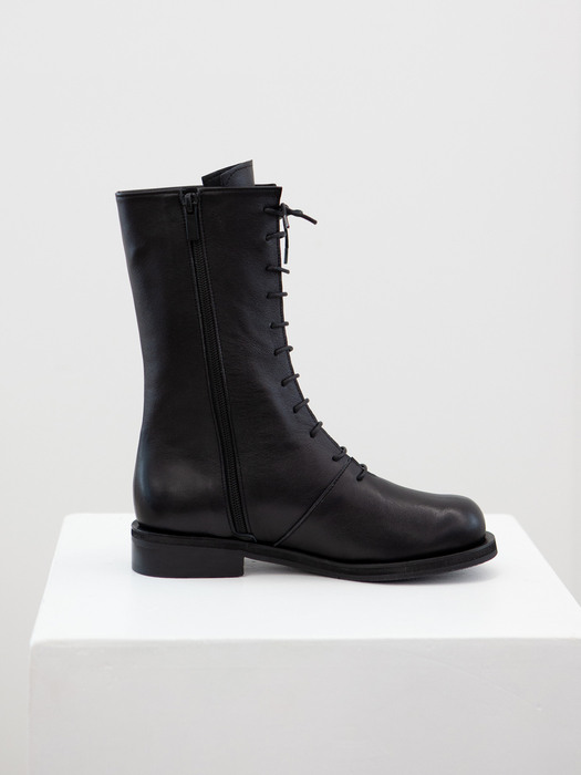 MOON  LACE-UP ANKLE BOOTS 22F10BK 문 레이스업 앵클부츠
