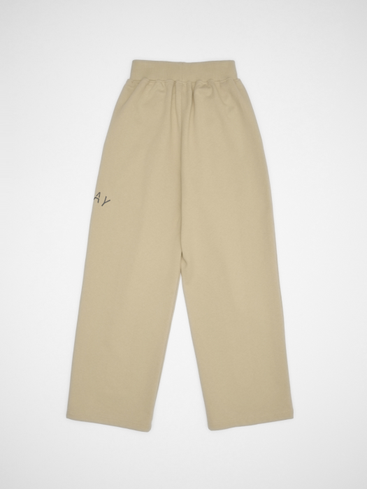 ONE TUCK WIDE PANTS_SEPIA