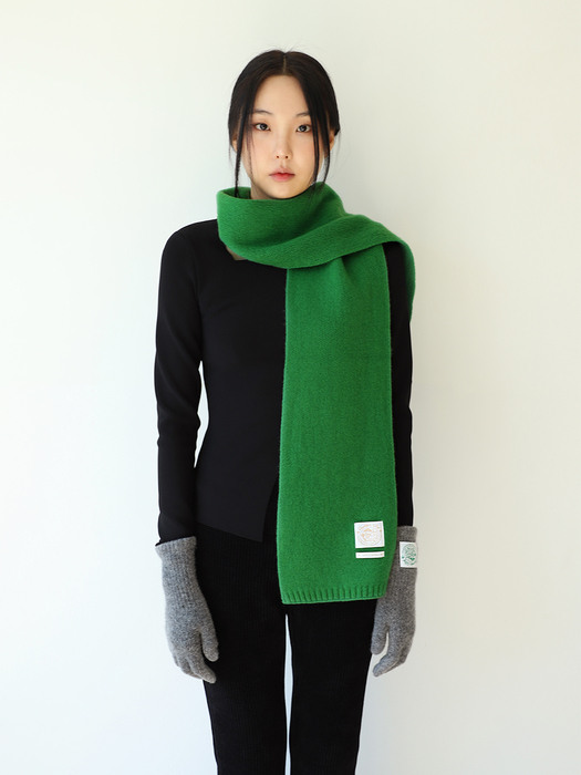 GARDEN CITY WOOL MUFFLER - GREEN 머플러 목도리