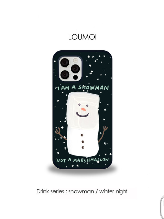 [SET]Drink series : snowman/winternight phone case