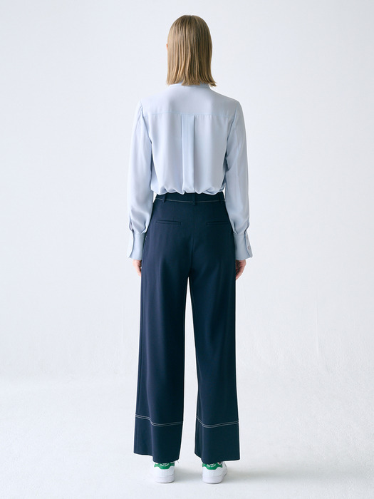 [Drama Signature] Stitch Pleated Trousers