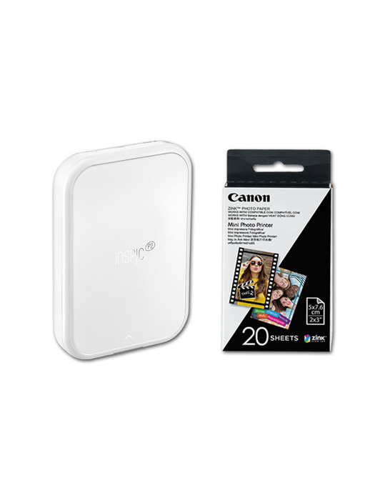캐논 인스픽P2 20매패키지 / 휴대용 포토프린터 PV-223 스마트폰 전용 사진인화 iNSPiC P2