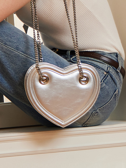 [에트나 하트백_실버] Etna Heart bag_Silver