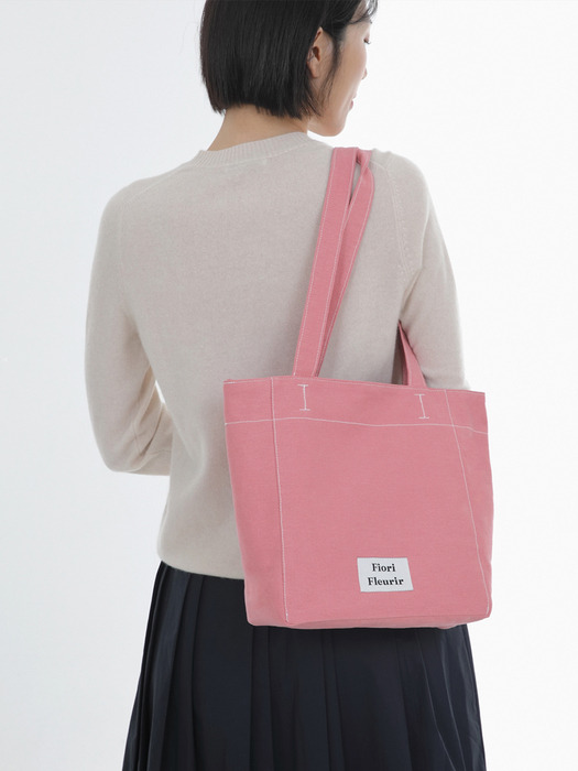 Brisa Canvas shoulder bag_Pink