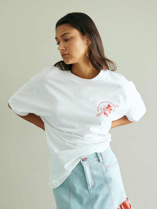 Butterfly Planet Tee_White