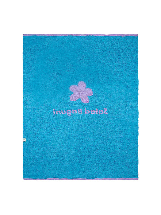 Flower Beach Towel_lavender blue