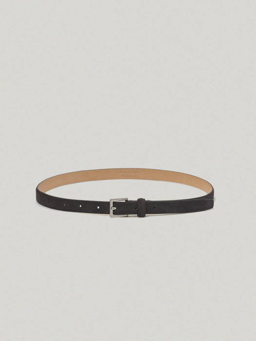 [단독]Doux Suede Belt_Suede Charcol