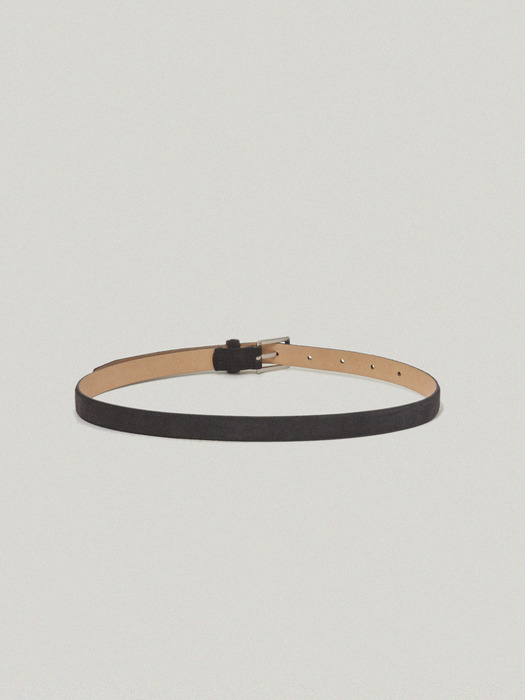 [단독]Doux Suede Belt_Suede Charcol