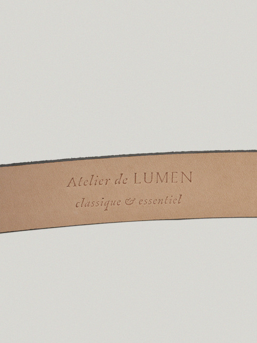 [단독]Doux Suede Belt_Suede Charcol