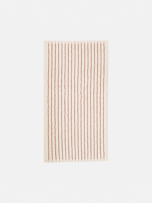 Face Towel - Stripe Caramel
