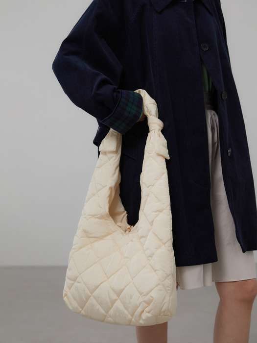 EMMA PADDING SHOULDER BAG CREAM