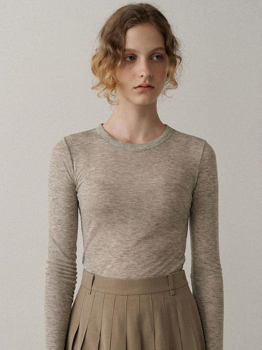 wool slim t-shirt (5colors)