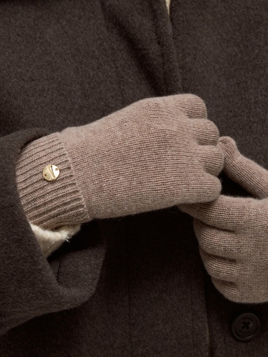 [선물포장] wool knit gloves - oatmeal