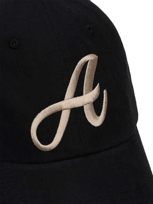 A LOGO CAP_BLACK BEIGE