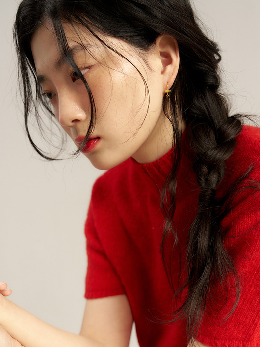 [silver925]  petit flower earring (2color)