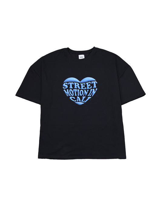 Heart-Logo T-Shirt_Black(Over-Fit) Unisex