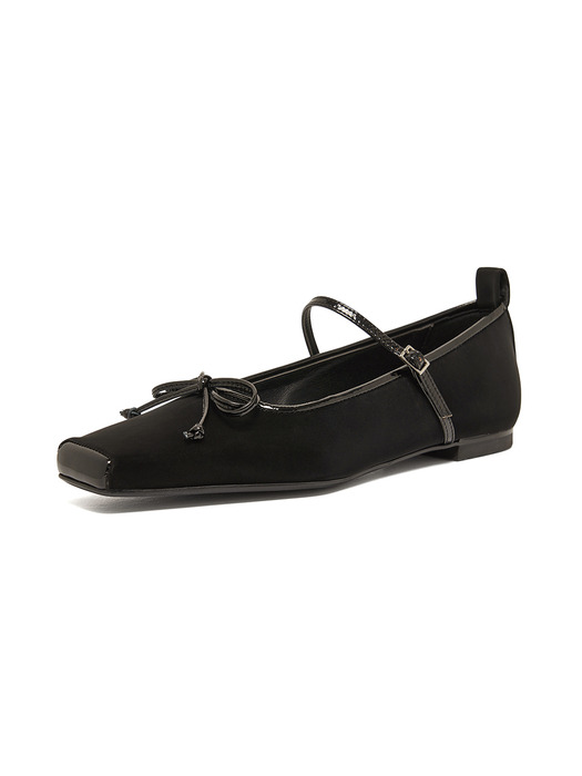 Corps de Ballet ribbon Maryjane Flat black