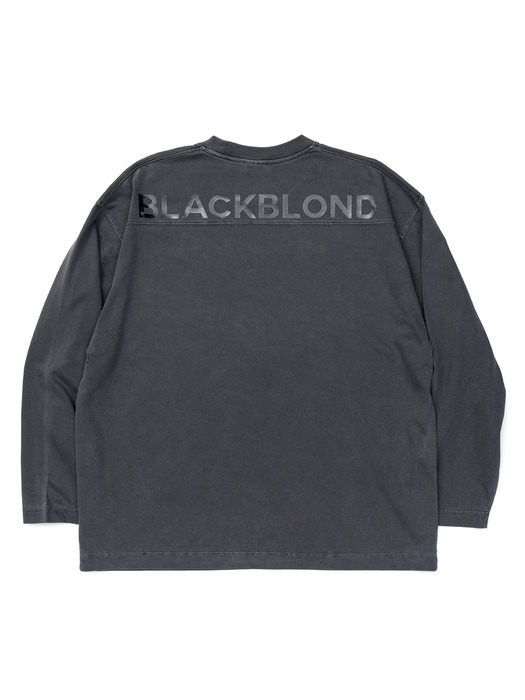 BBD Hidden Slogan Pigment Long T-Shirt (Charcoal)