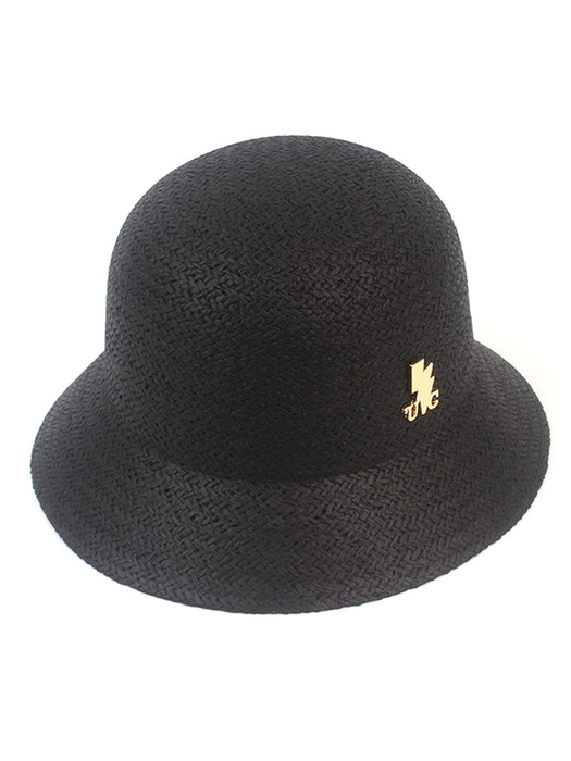 Cool Simple Black Cloche Hat 여름모자
