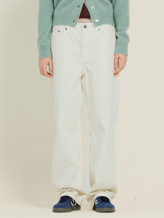 Naomi Denim Pants (Ivory)