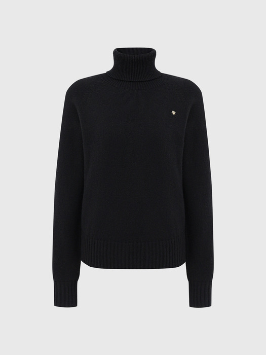 로모 터틀넥 울 니트_블랙 / LOMO TURTLENECK WOOL KNIT_BLACK