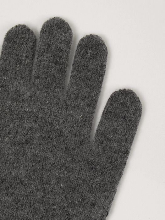 SOFT CASHMERE GLOVES _CHARCOAL