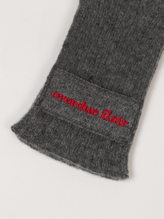 SOFT CASHMERE GLOVES _CHARCOAL