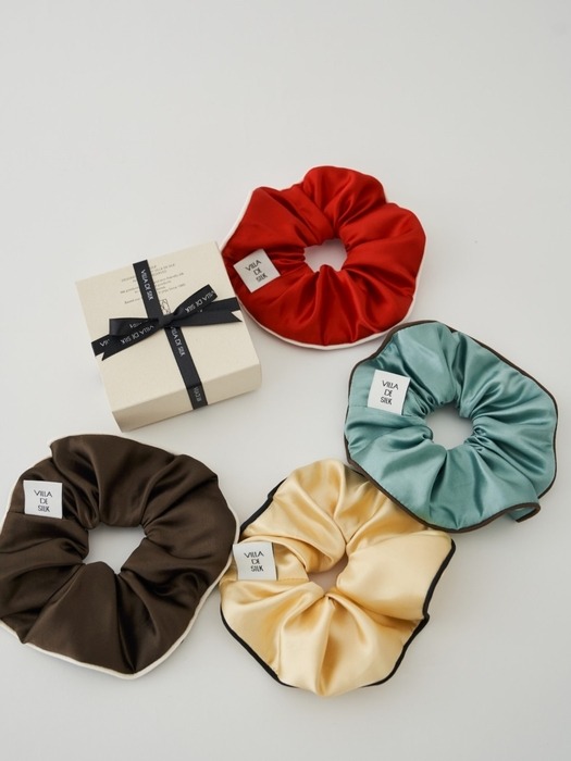 Line silk schruchie (4colors)