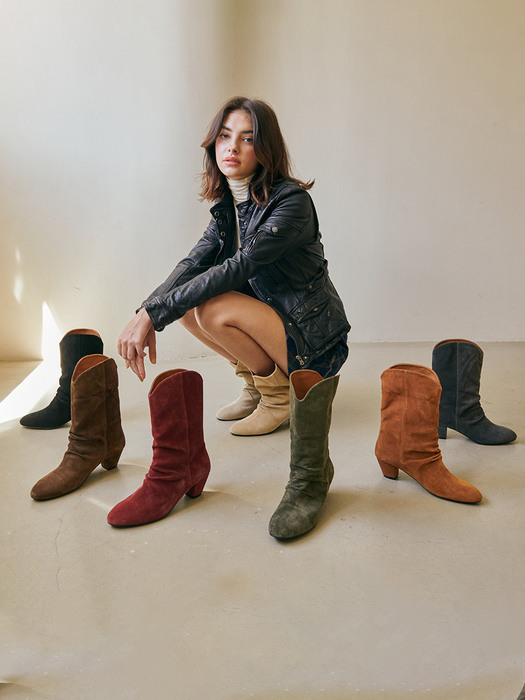 [리퍼브][230,235,240,245,250]Western Boots_4 COLORS