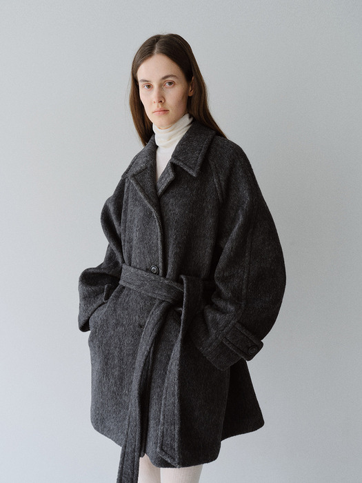 TFW RABBIT HAIR 3BUTTON HALF COAT_2COLORS