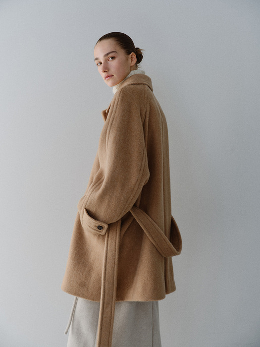 TFW RABBIT HAIR 3BUTTON HALF COAT_2COLORS