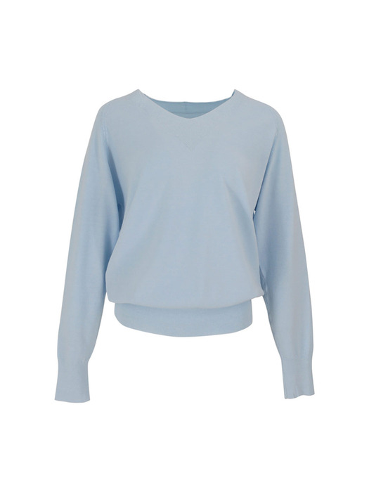 V-neck Raglan Long Sleeve Knitwear (6colors)