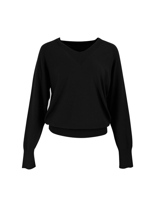 V-neck Raglan Long Sleeve Knitwear (6colors)