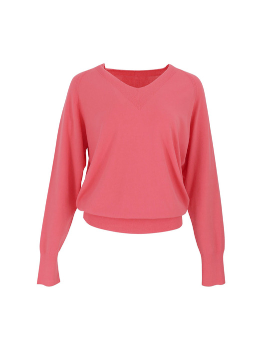 V-neck Raglan Long Sleeve Knitwear (6colors)