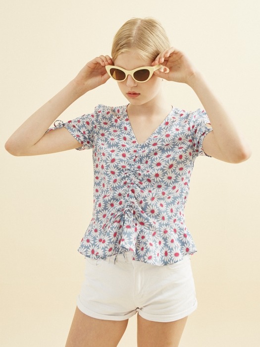 Daisy Shirring Blouse