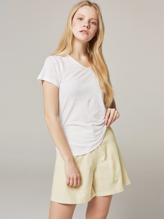 SUMMER_Simple Shorts Beige