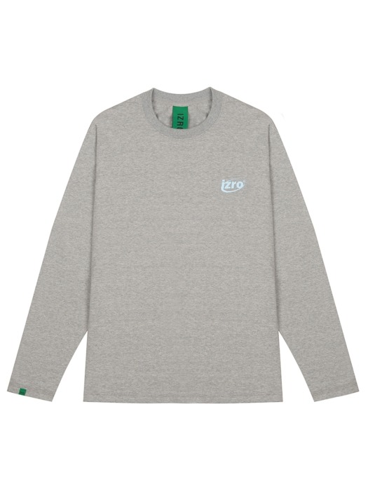 INTERNET LOGO LONG SLEEVE - MELANGE GRAY