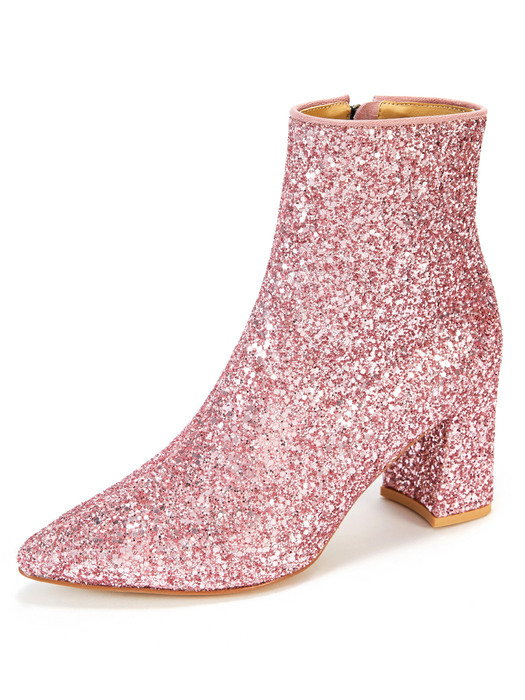 The Glitter boots_Glitter Pink