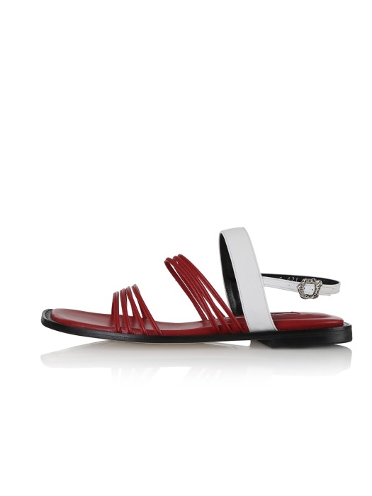 Vines sandals / 20RS-S421 Red+White