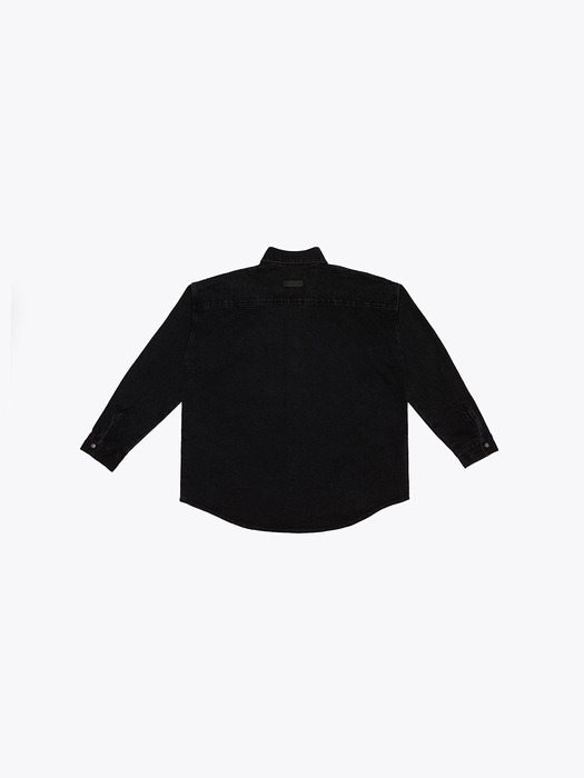 08 Denim Shirt Jacket - Black
