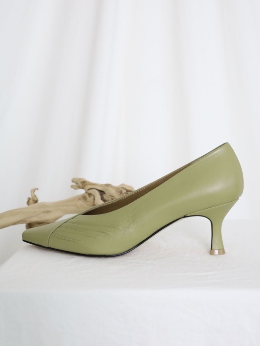 Plica pumps Olive 19S12OL