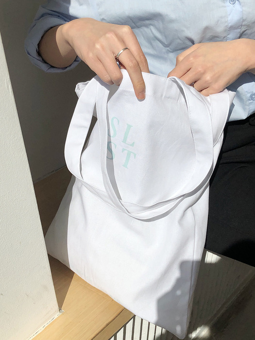 simple logo bag ( white )